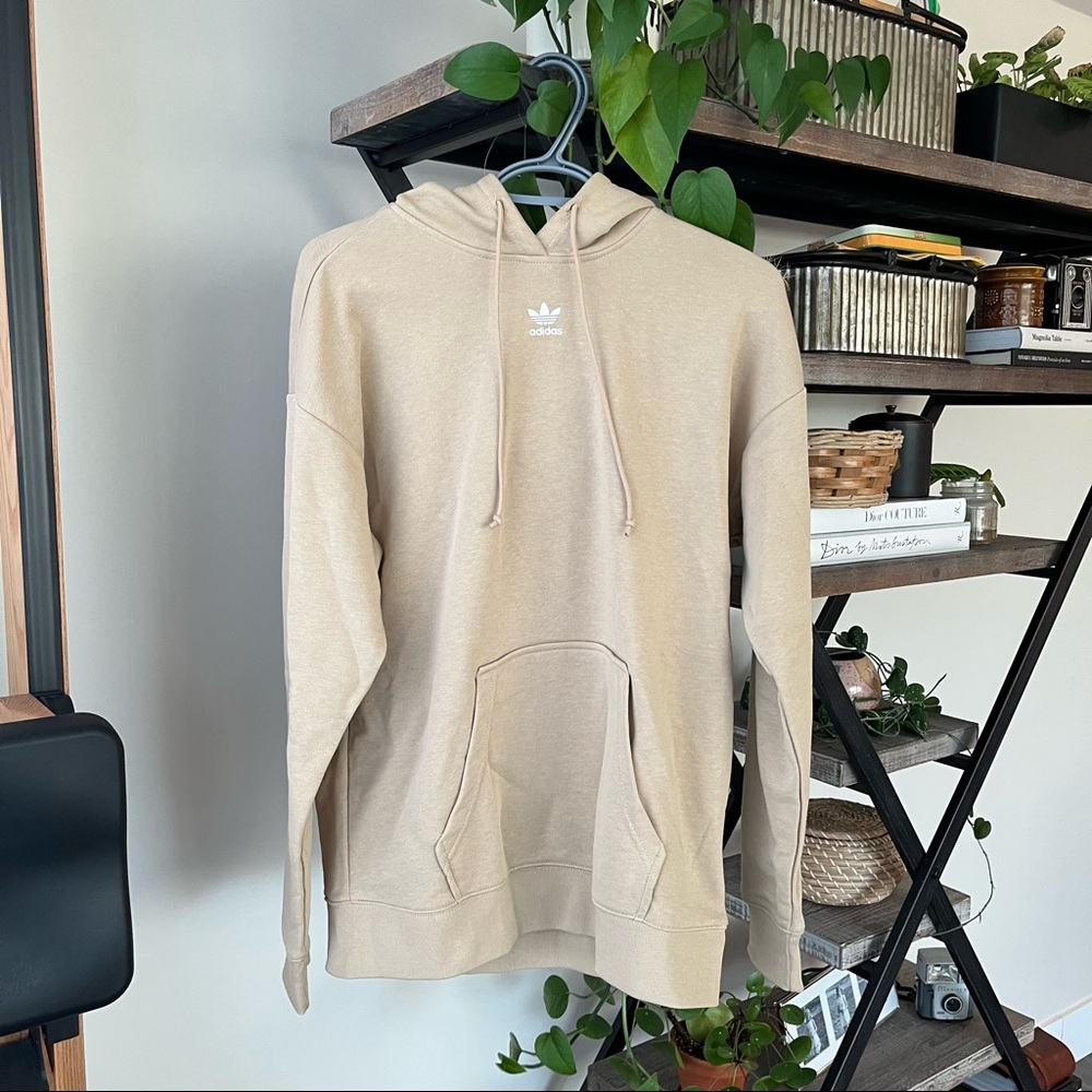 Adidas Originals Essentials hoodie in Beige